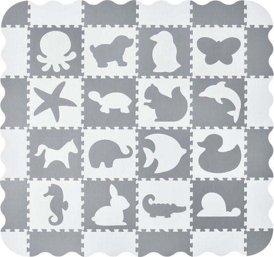 Kinder Puzzle Matte - Timon - 36-teilig - Bestehend aus Buchstaben & Zahlen
