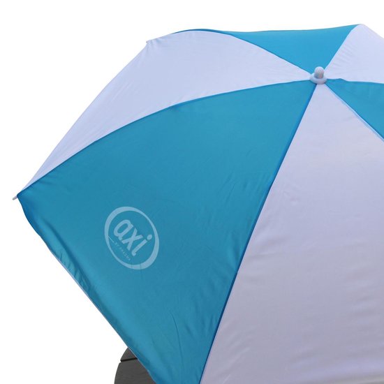 AXI Sonnenschirm ⌀125 cm – Blau/Weiß – Höhenverstellbar von 110 bis 175 cm
