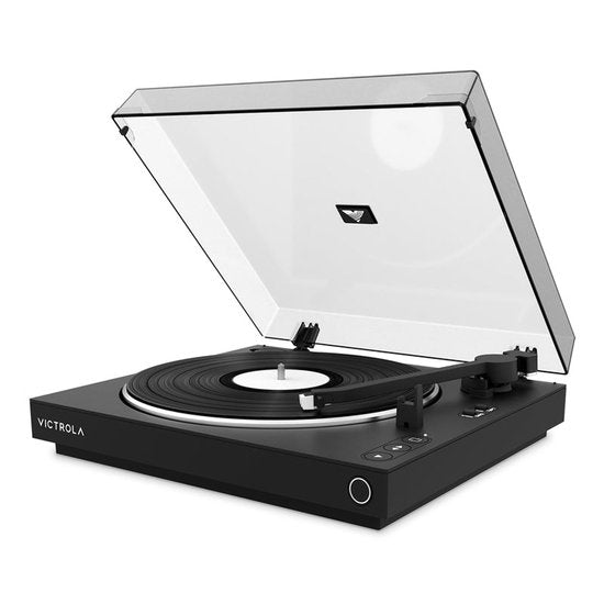 Victrola Automatischer Plattenspieler – Vorverstärker und Bluetooth – Schwarz
