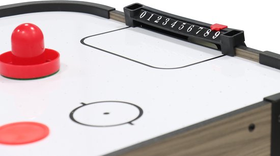 Cougar Airhockey-Tisch Mini – 3-Fuß-Airhockey-Spiel – Kompakter Airhockey-Tisch für zu Hause – Inklusive Schläger und Pucks – Eiche/Grau