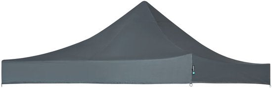 VONROC Dachplane - Für Premium Partyzelt PT501XX - Wasserdicht - 50+ UV Schutz - Grau