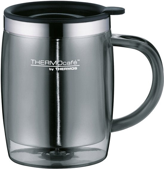 Thermoskanne, 0,35 Liter, grau