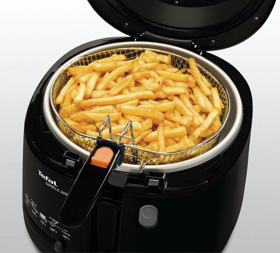 Tefal Simply One FF1608 – Fritteuse – 2,1 l – Coolwall – Sichtfenster – Leicht zu reinigen – 1900 W – Schwarz