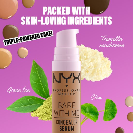 Nyx Professional Makeup Bare With Me Concealer Serum – Deep Golden – Concealer – Tiefes Gold