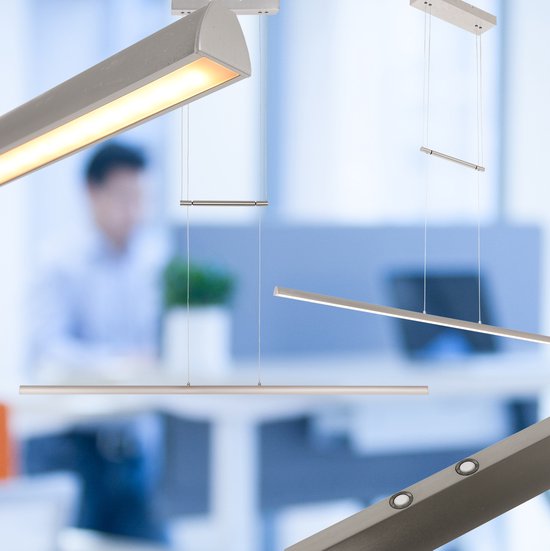 Steinhauer - Pendelleuchte - Profilo - Stahl - Acrylmetall - Designleuchte - LED - 3317ST