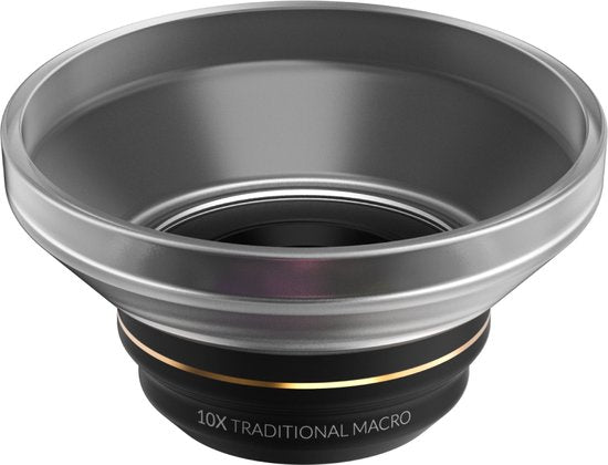 Shiftcam 10x Makro-Objektiv - Stark vergrößerte Nahaufnahmen - Scharfer Fokus mit erhöhter Tiefenschärfe - Bis zu 25x Detailaufnahmen für extreme Nahaufnahmen - Schwarz