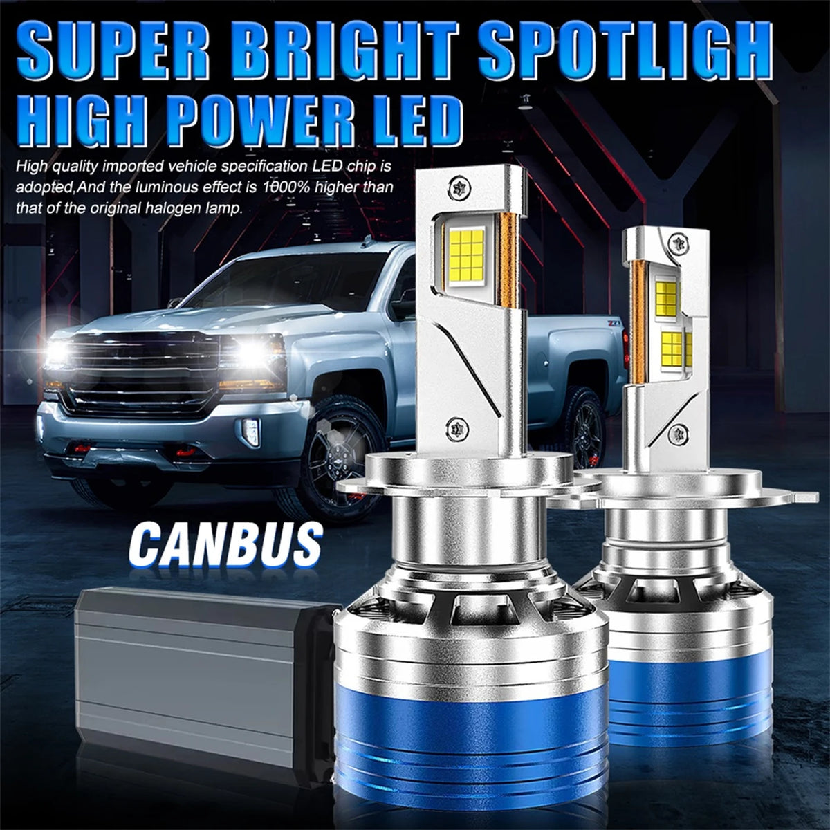 EndureLite H4 LED-Nebelscheinwerfer – 6000 K weißes Licht – 2er-Set