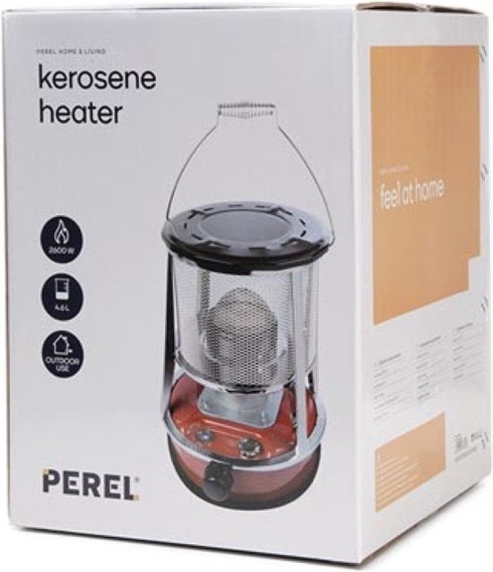 Perel Tragbarer Kerosin-/Petroleumkocher - 2600 W - Outdoor-Einsatz - Robust & Tragbar - Camping & Garten