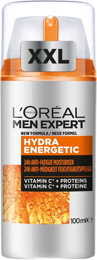 L’Oréal Paris Men Expert Hydra Energetic feuchtigkeitsspendende Tagescreme – 6 x 50 ml – Multipack