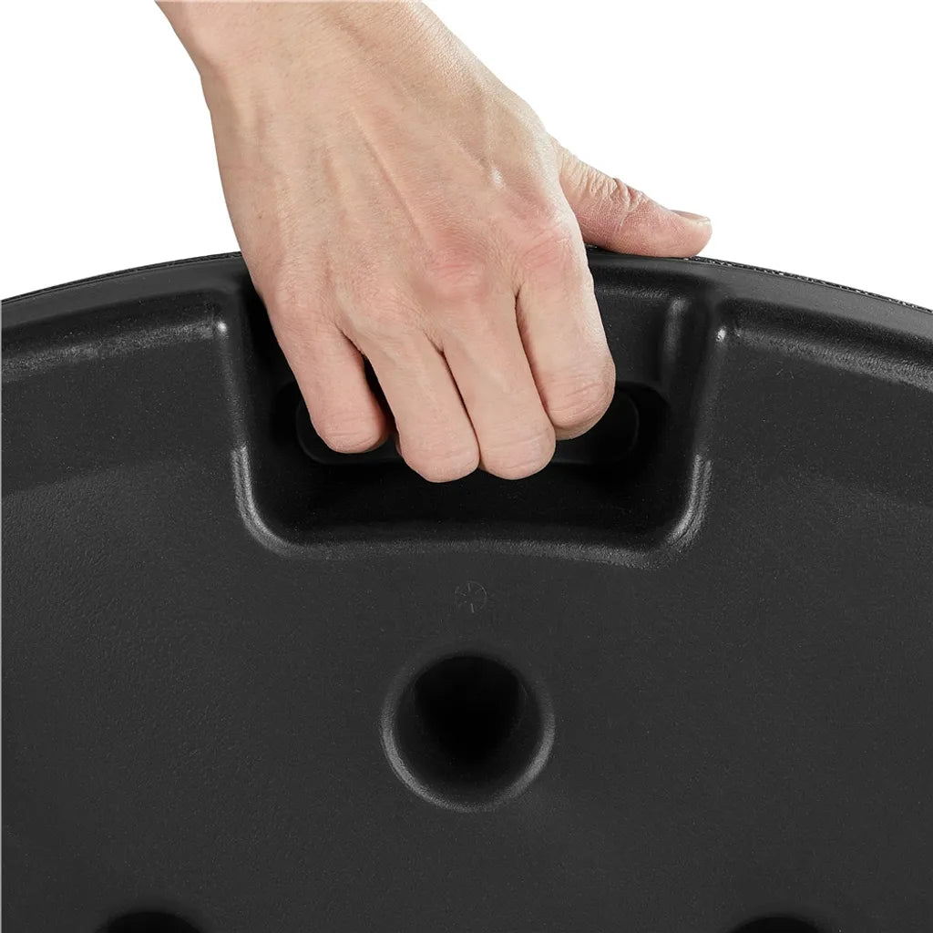 Yaheetech Sonnenschirmständer, 4-teiliges Set zum Befüllen für Schwebeschirm – Schwarz – 100 x 100 x 7,5 cm