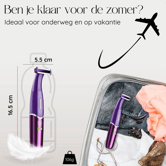6-in-1 Bikini-Trimmer - Sansbeauté® - Gesicht - Achseln - Beine - Bikinizone - Augenbrauentrimmer - Gesichtshaarentfernung Damen - Intimzone - Ladyshaves Bikini - Epilierer elektrisch