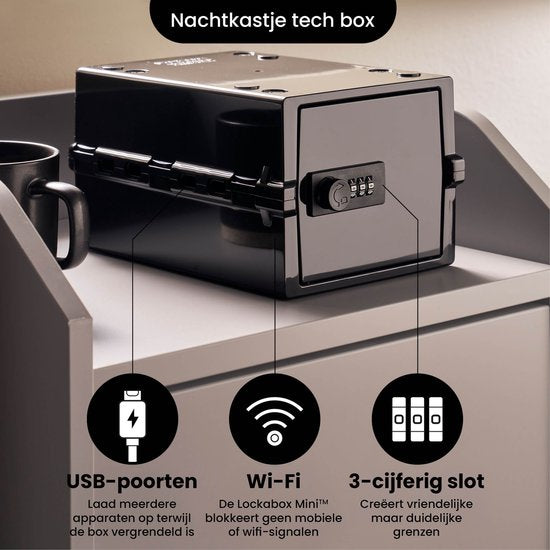 Lockabox Mini™ Aufbewahrungsbox mit Zahlenschloss - Abschließbarer Medizinschrank - Polycarbonat-Tresor - kühlschrank- und gefrierschrankgeeignet - 3 Liter - 22,3 x 15,4 x 12 cm