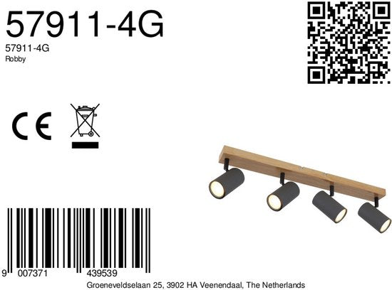 Globo Strahler Robby - natürlich - Metall - 57911-4G