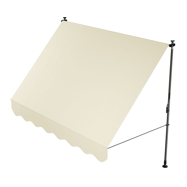 Juskys Sonnendach - 250 x 120 cm - Wasserabweisend und UV-beständig - Beige