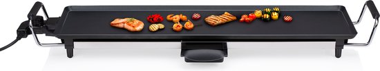 alpina Teppanyaki Grillplatte - Grillplatte - Gourmet-Set 4 Personen - 70 x 23cm - 2000W