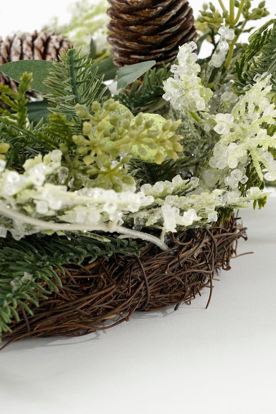 House of Seasons Alva Weihnachtskranz - Ø40 cm - Grün