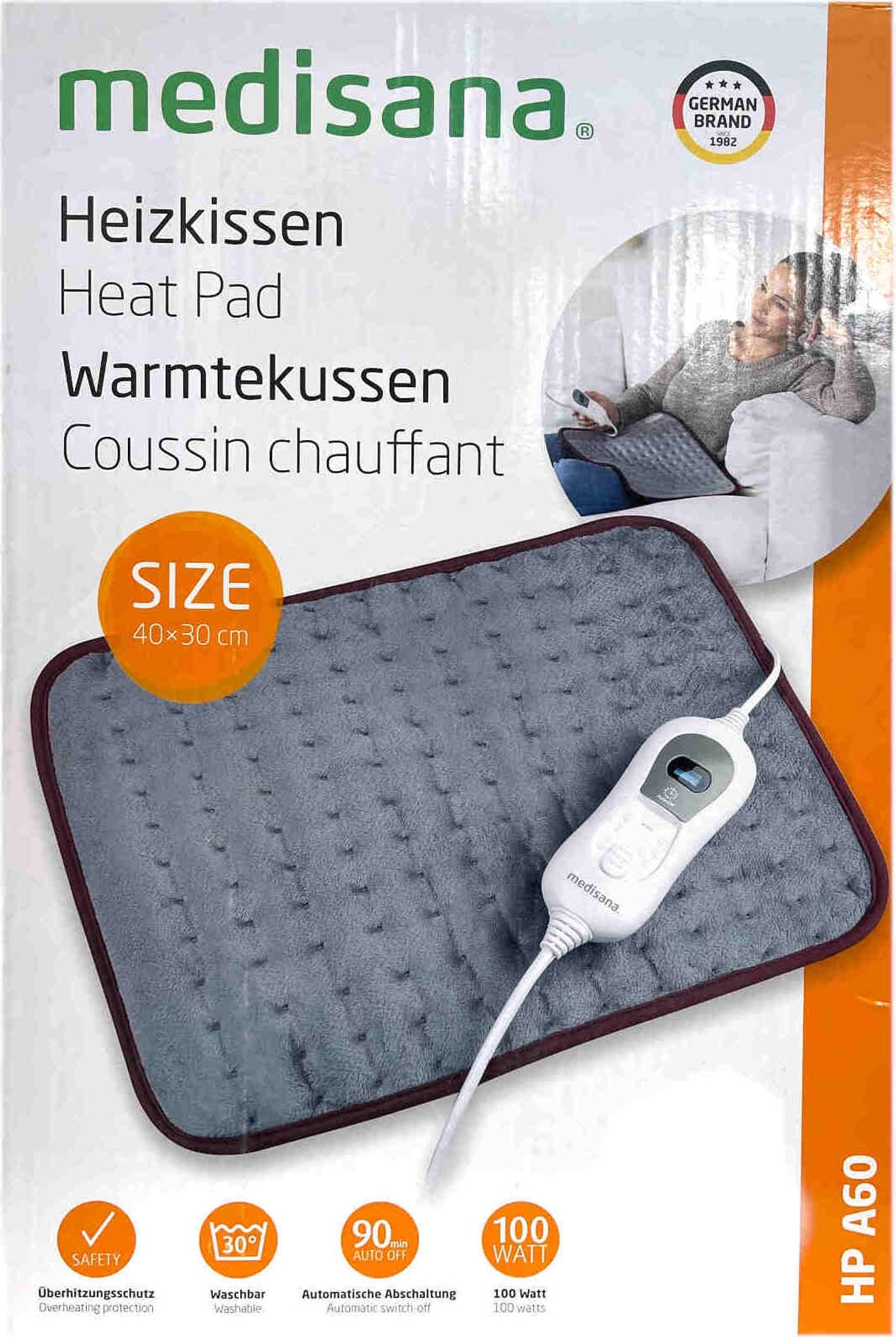 Medisana Heizkissen HP A60 – 30 x 40 cm – Grau