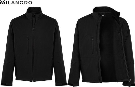 Milanoro - Wind- und wasserdichte Jacken - Jacke ohne Kapuze - Hellgrau - XL