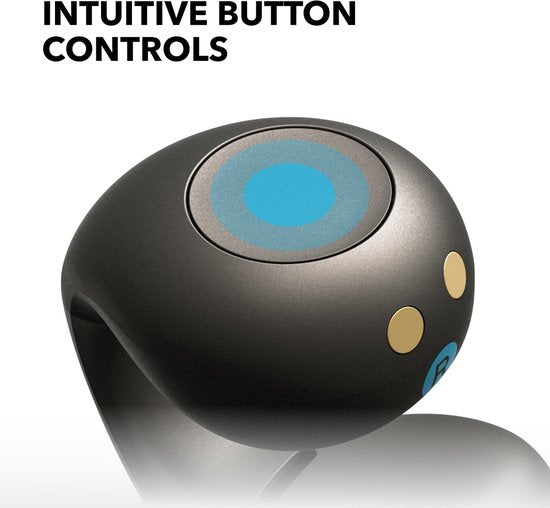 soundcore by Anker C40i Wireless Open-Ear Earbuds Black - Ohrhörer - Clip-on, flexibles Gelenkdesign, Tastensteuerung, leichter Komfort, stabiler Sitz mit anbringbaren Griffen, erweiterte Treiber für klaren Klang.