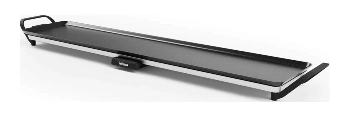 Tristar Tischgrill Slim XXL BP-2670 – 100 x 22 cm Grillplatte – Schwarz – 1800 Watt