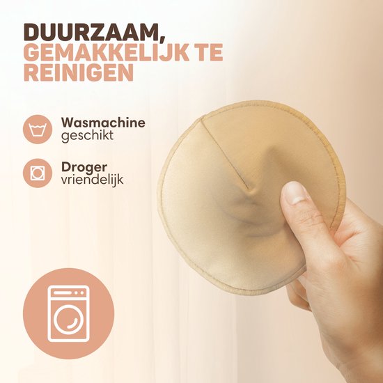 Vulpes Goods® BabyCare - Waschbare Stilleinlagen - Bio - 14 Stilleinlagen - Cup B bis D - Waschbar - Natürlich - Umweltfreundlich - Inklusive Wäschesack und Aufbewahrungsbeutel