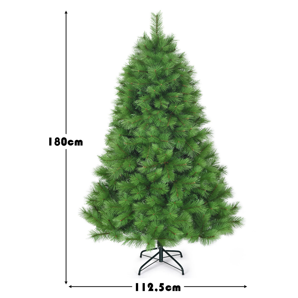 Coast 180 cm künstlicher Weihnachtsbaum Weihnachtsbaum pvc Nadeln künstlicher Baum mit Metallständer grün