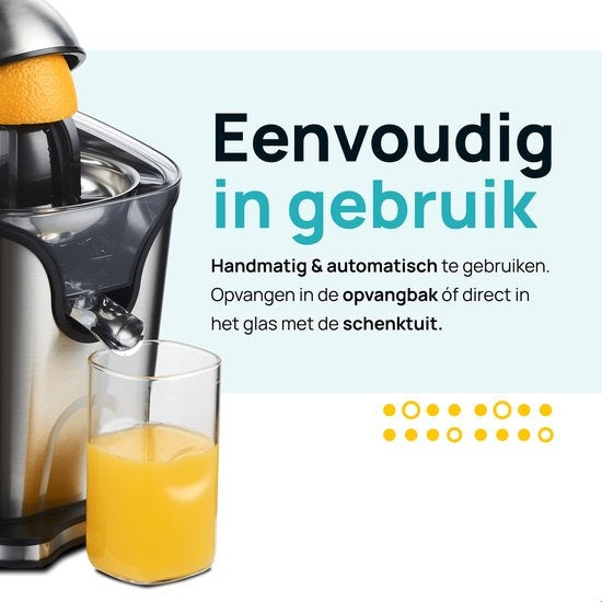 MOA Citruspers - Citrusjuicer - Elektrische Sinaasappelpers - Citroenpers - 2 Perskegels - CJ408