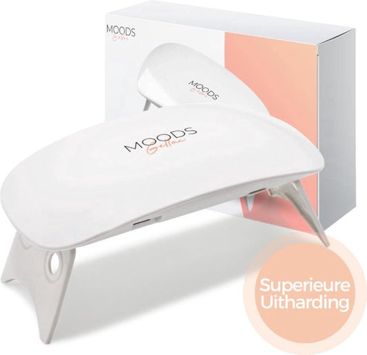 Moods Gellac - Kompakte Nagellampe - UV-Lampe Gel-Nägel - Mini-Nageltrockner - leicht zu tragen - Weiß
