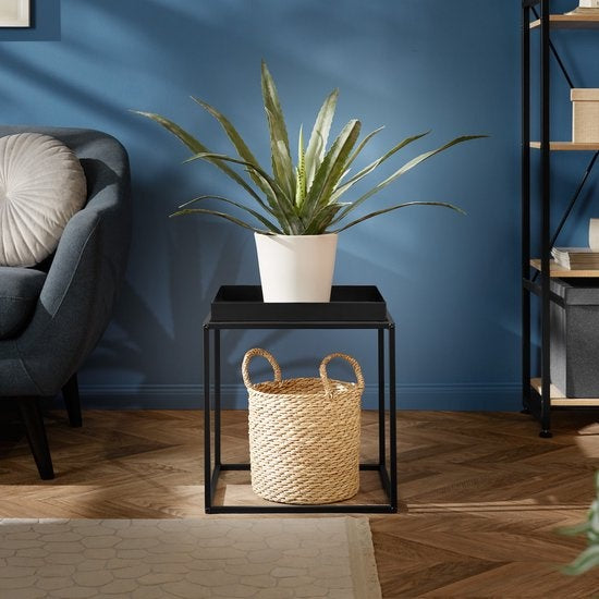 tectake - Beistelltisch - Kleiner Couchtisch - cremefarben - 40x40x44cm, maximale Belastbarkeit 30kg - 404184