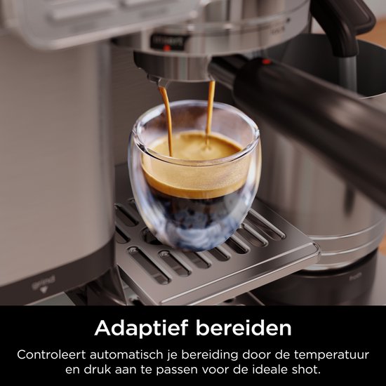 Ninja Luxe Café PRO Espresso- und Filterkaffeemaschine mit Milchaufschäumer – ES701EU