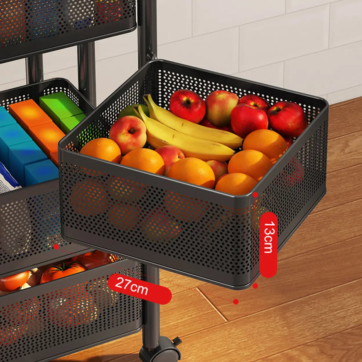 Maxcook MCWA253 Drehbares Küchenregal – 6 Ebenen