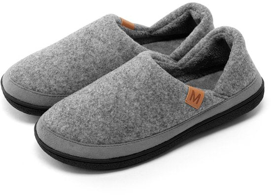 Milanoro - Bequeme, warme Herren Hausschuhe - Navy - 41-42