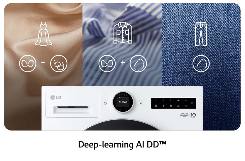 LG F4WX809Y AI DD Waschmaschine 9 kg | TurboWash 39 | 60x56,5x89 cm