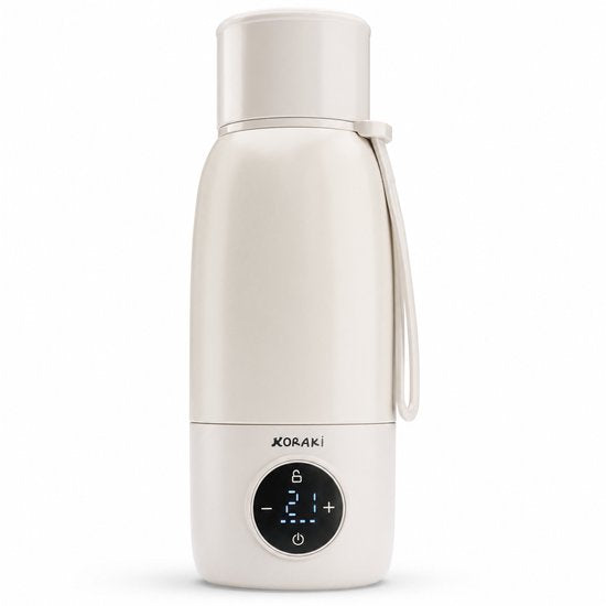 Koraki® Thermosflaschenwärmer - Kabelloser Flaschenwärmer - für unterwegs - 500ml