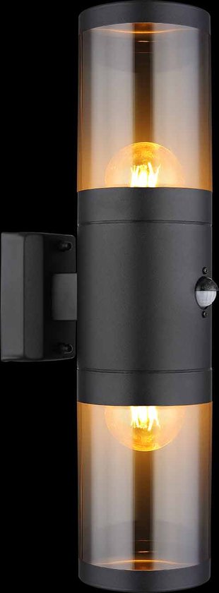Globo Wandleuchte Xeloo - schwarz - Metall - 32014-2BSS