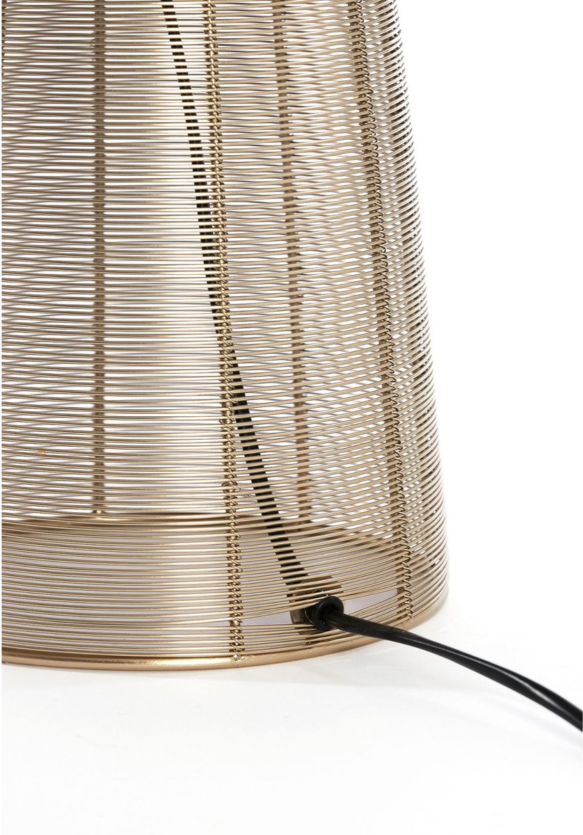 Licht & Wohnen Tischleuchte Aboso - Gold - Ø24cm - Modern