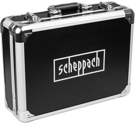 Scheppach Werkzeugkoffer TB200 – 141-teilig – Bestückter Werkzeugkoffer – Werkzeugsatz im Koffer – Chrom-Vanadium-Stahl
