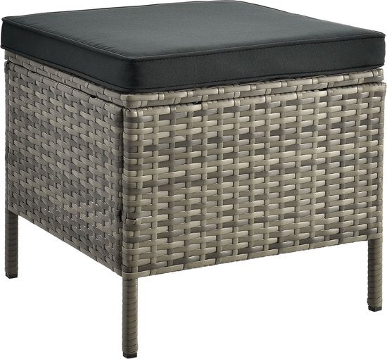 Sitzgarnitur aus Polyrotan - Manacor - Grau