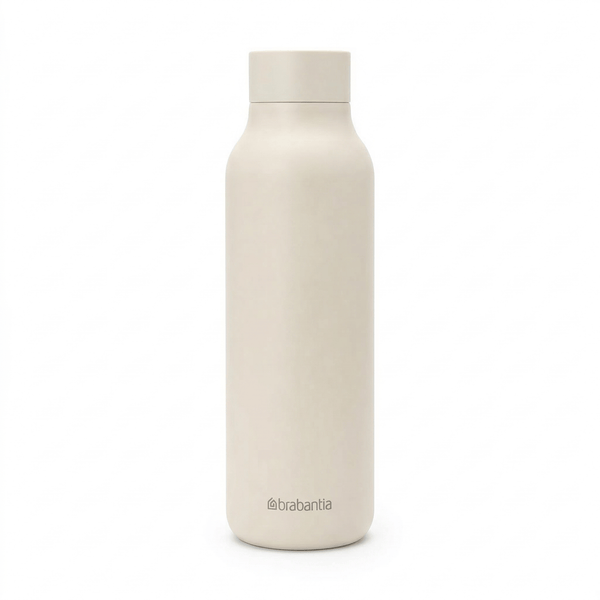 Brabantia Trinkflasche 600 ml – isoliert, mit Klickverschluss – 7,2 x 24 cm