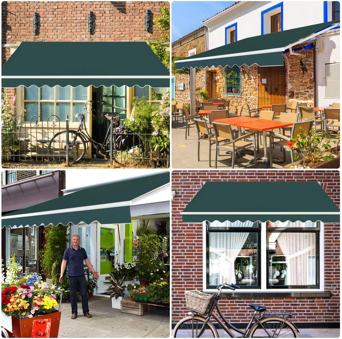 Coast Sonnenschirm mit Kurbel - 3 x 2,5m - Grün