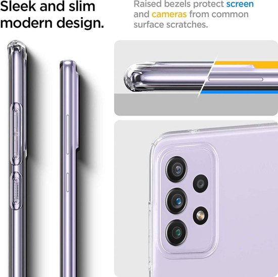 Spigen Liquid Crystal Backcover geeignet für Samsung Galaxy A72 Hülle - Transparent
