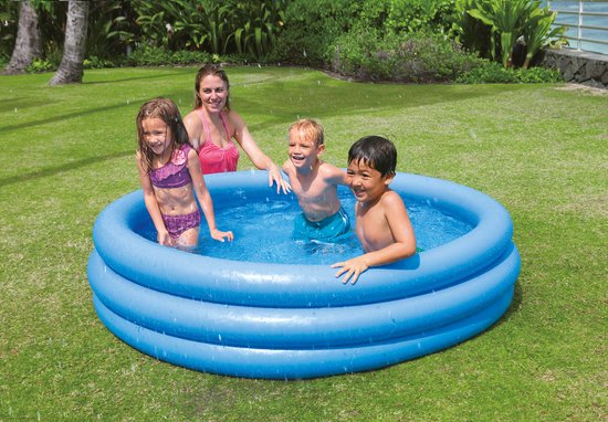 Intex Crystal Blue Aufblaspool – Ø 168 x 38 cm