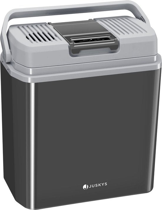 Juskys Elektrische Kühlbox – 24 Liter – 12 V & 230 V Anschluss – Grau
