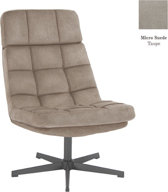 LABEL51 Alvar Sessel - Braun - Stoff - Exkl. Hocker - - Drehbar