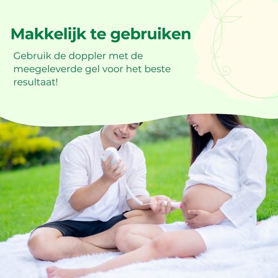 Gatson Premium Doppler - Inklusive E-Book und Doppler-Gel, USB wiederaufladbar - Doppler Baby - Baby-Herz-Monitor - Baby-Dusche-Geschenk - Schwangerschaft