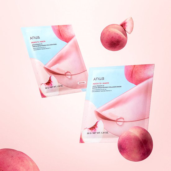 Peach 70+ Niacin-Aufhellende Kollagenmaske
