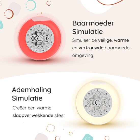 Numsy - Mini White Noise Machine Baby - Weiß