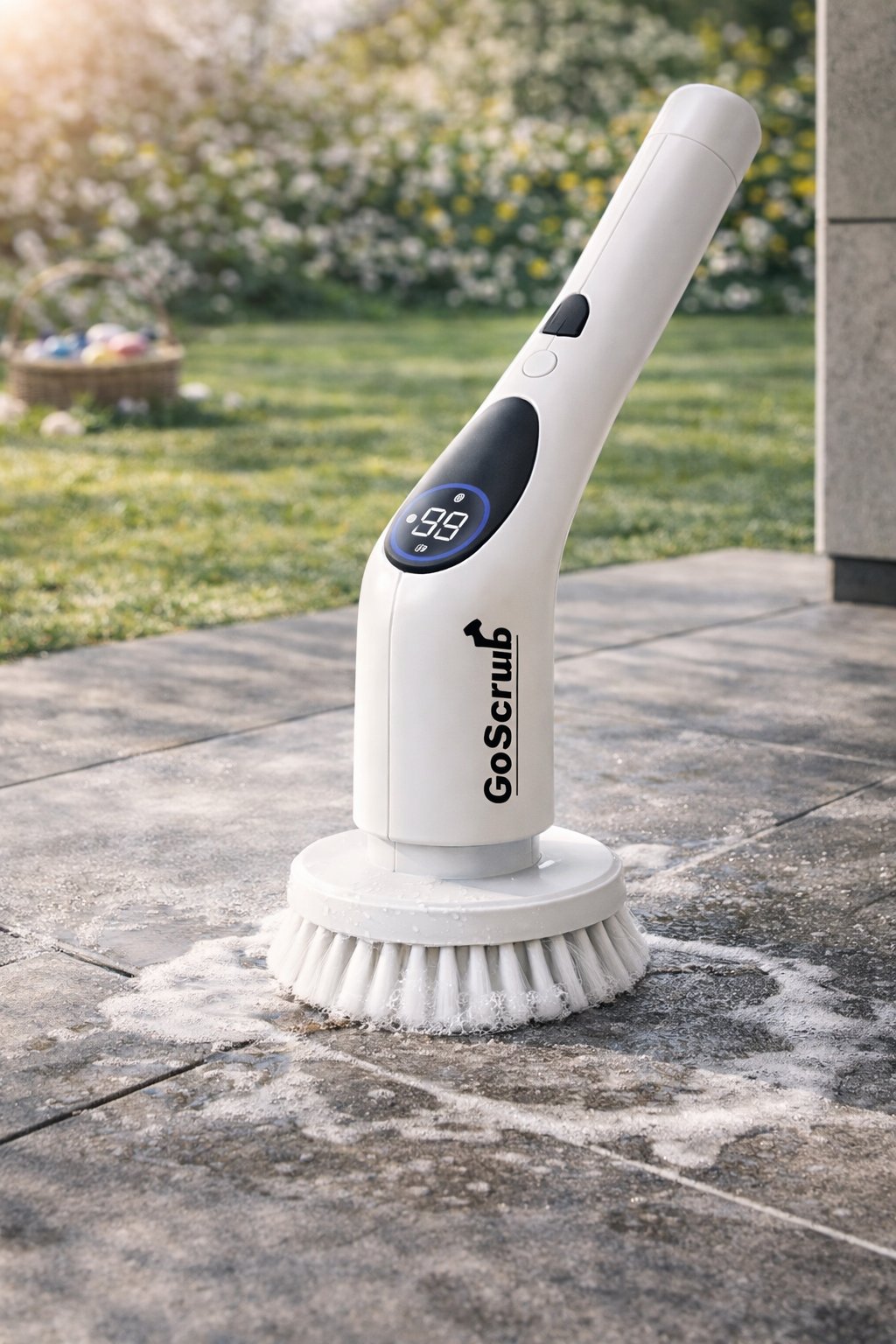 GoScrub® Elektrische Reinigungsbürste Cleaning King V2 - Für Bad oder Küche - Mit Griff - 9 Aufsätze