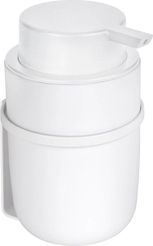 Wenko Selbstklebender Wand-Seifenspender – Schwarz – 250 ml