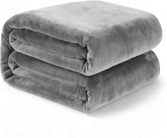 Luft Fleece Decke - 230x200cm - Extra groß und super weich - Kariert - Sofadecke - Fleece Kariert - Warme Decke für Sofa